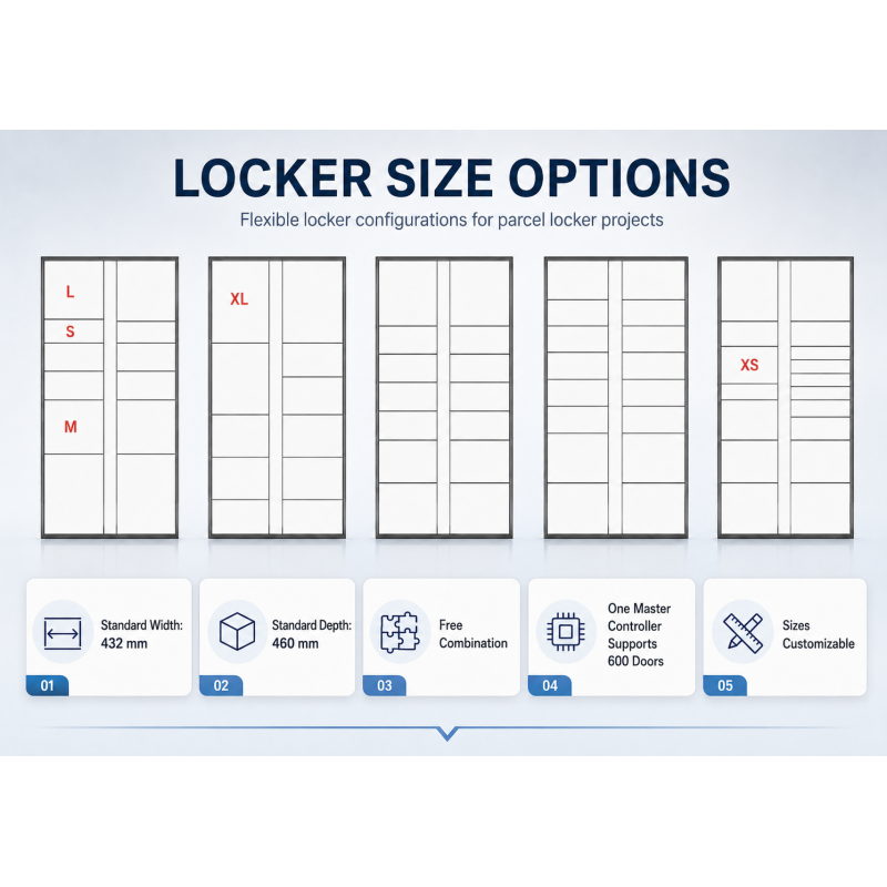 Stainless Steel Outdoor Waterproof 24/7 Smart Parcel Locker for Residential Communities