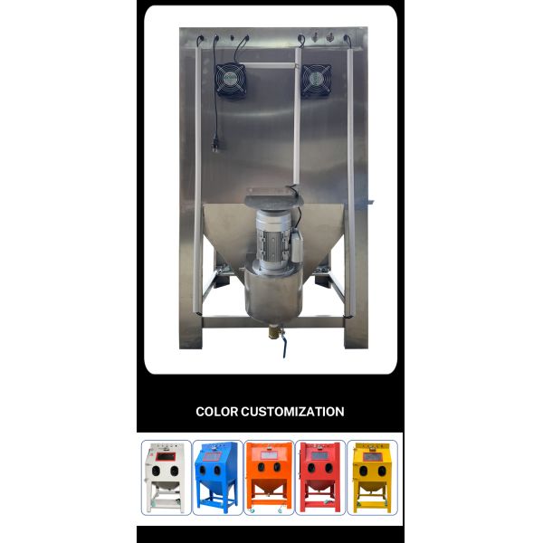 Wet Sandblasting Cabinet Vapor Blasting Machine for Descaling / Stripping