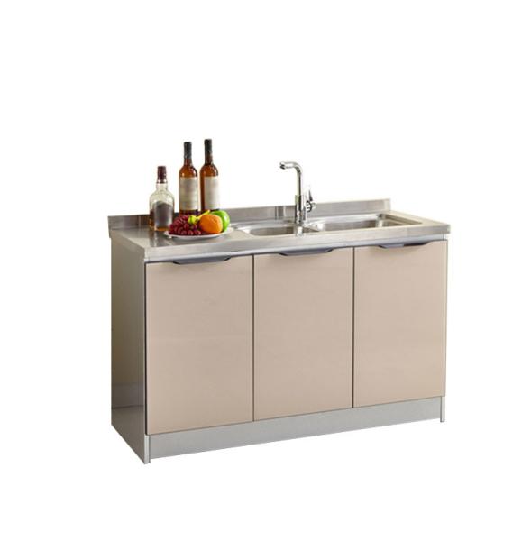 Commercial Stainless Steel Kitchen Cabinets , 50mm Restaurant Stainless Steel Cabinets