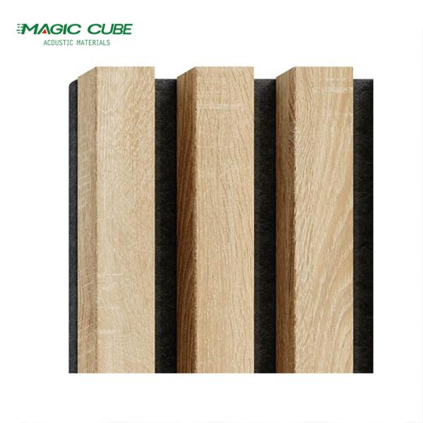 Heat Insulation Wood Slat Wall Panels For Acoustic Solutions And Decoration