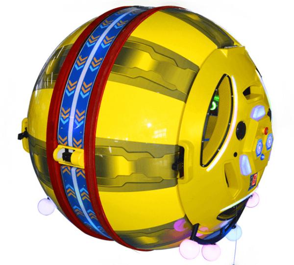 Fiberglass + Metal Amusement Car Ride 360 Degree Happy Car Space Capsule