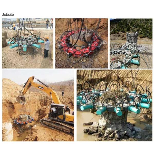 Construction Head Cut Hydraulic Pile Breaker For 400-2500mm Round Square Pile