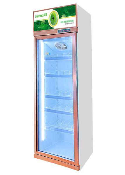 Luxury Commercial Beverage Cooler Upright Glass Door Display Fridge Adjustable Shelves