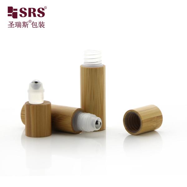 BPP(S)-5ML Oil Blends Empty Roller Bottle With Bamboo Outer Pp Inner SS Ball