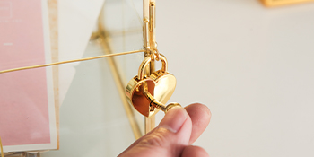 Glass Wedding Card Box with Slot, Large Clear Card Box Gold Brass Gift Card Storage Box with Lock for Wedding