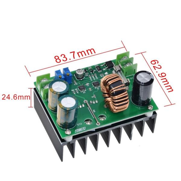 600W 12-60V to 12-80V DC-DC  power supply  Module  Boost Converter Step-up  constant current board