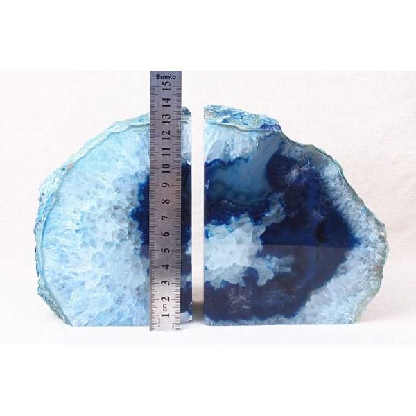 Grade B Polished Agate Book Ends Perfect Housewarming Gift for Art Collectible Enthusiasts