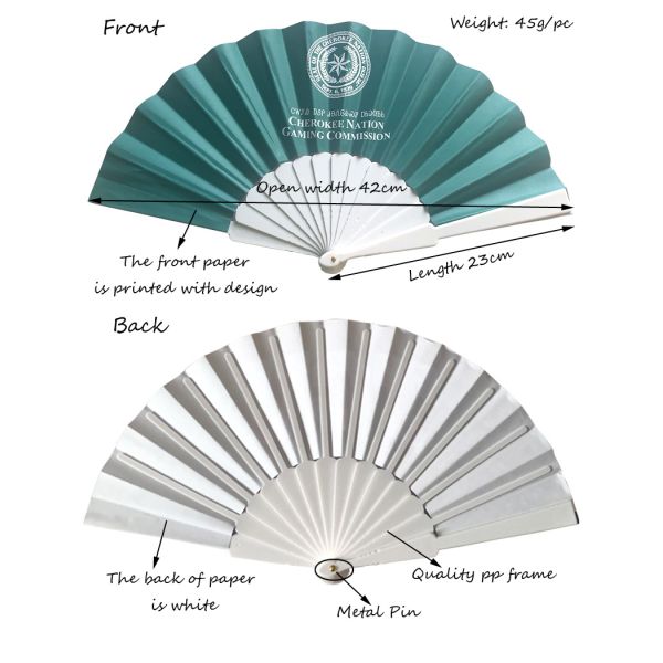 Personalized Plastic Fan 23 Cm Hand Fans Custom Printed Folding Plastic Fan