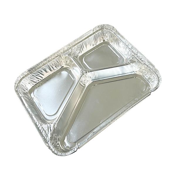 Encomenda personalizada Aceita Container de alimento em folha de alumínio para embalagens retangulares de muffins