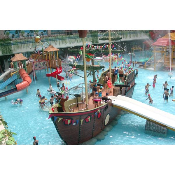 Большой пиратский корабль стеклоткани курорта для аквапарк темы, 19*13.6*9м