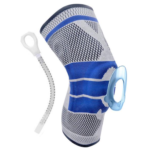 2020 New Arrivals 3D Knitted Elastic Nylon knee supports Sleeve Compression Sports Knee Brace