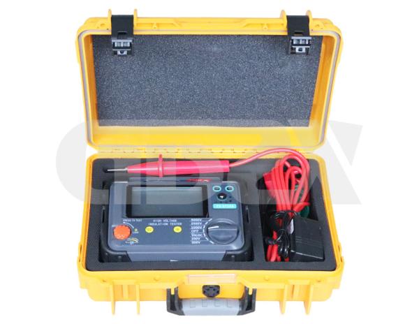 Handheld automático do verificador da resistência de isolação de 250-5000V Digitas
