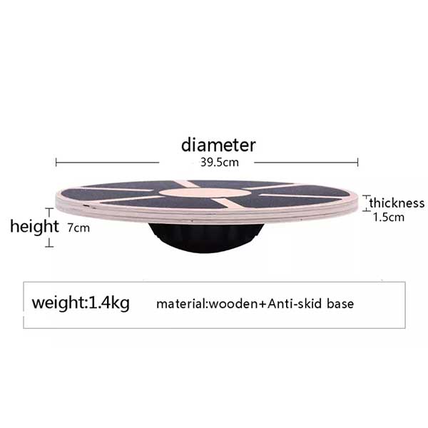 Diameter 39.5cm Wooden Round Balance Wobble Board , Wooden Rocker Board
