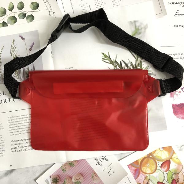 PVC Waterproof Phone Case Laptop Touch Screen Bag Adjustable Length