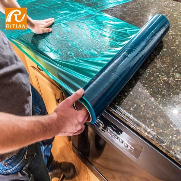 Царапина защитного фильма PE цены по прейскуранту завода-изготовителя голубая слипчивая анти- создавая программу-оболочку лента для пакуя металла