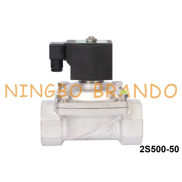 2'' DN50 Electric Solenoid Water Valve Stainless Steel 24V 220V