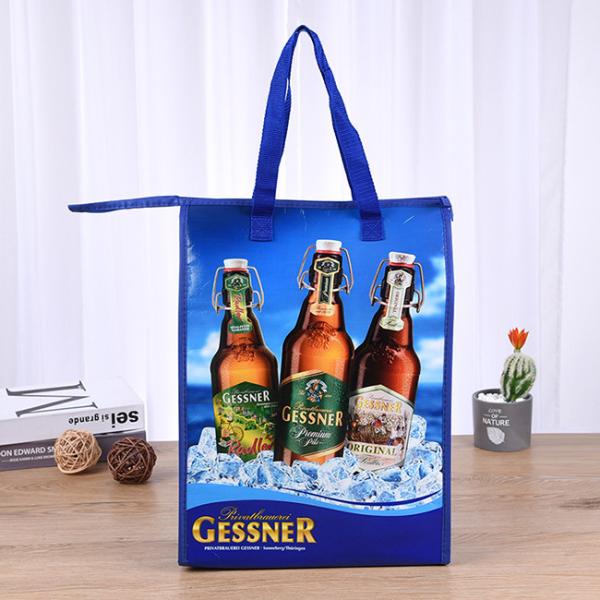 Piquenique Tote Bag Insulated With Zipper do OEM Logo Printed Cooler Handbag Lunch