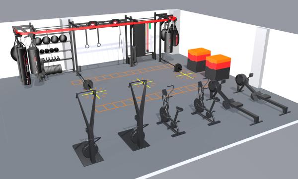 45-150kg Free Weights Storage Rack Home Gym Heavy Bag Hanging Bracket