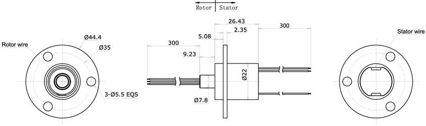 Compact Customized Capsule Slip Rings For Robotics / Mechanical