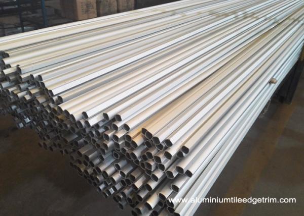 Weather Resistance Round Aluminum Extrusion Profiles 6061 6063 7075 Anodized Silver