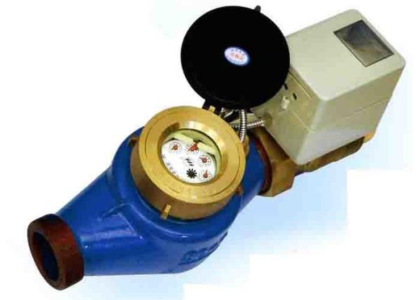 Port Size 15 mm RS232 Prepaid Water Meters GPRS Control Valve Brass Housing