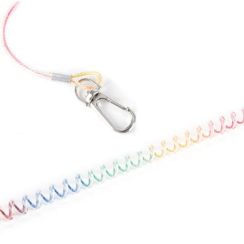Colorful Nylon Core Spring Parrot Flying Rope 2.3MM Diameter TPU For Safety