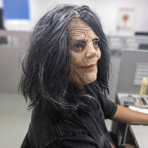 Flexible and Breathable Human Mask - One Size Fit Most Latex Mask for Theatrical Performances
