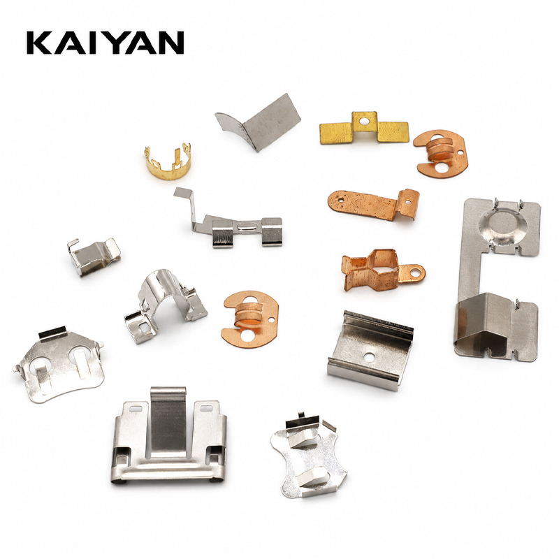 OEM Custom Battery Contacts Precision Metal Stamping Gold Plating Nickel  Plated Copper Battery Terminals