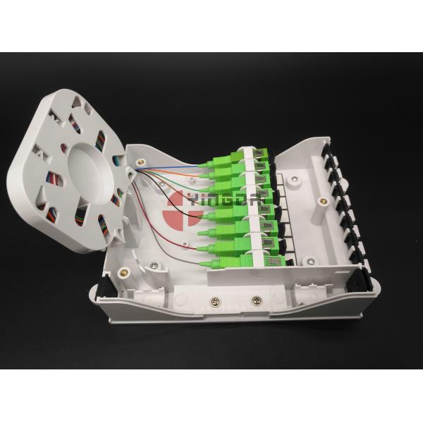 Крытым установленная стена коробки замка для канатов оптического волокна КПЭ 8 портов прекращенная распределением