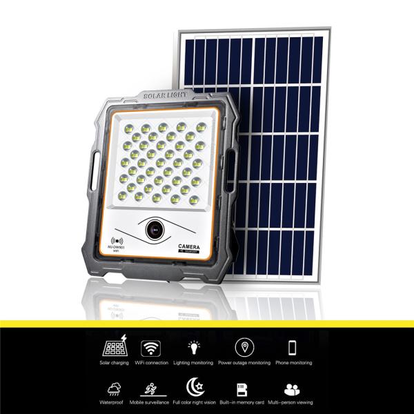 Unistone 400W Wireless Solar Light 2MP Wi-Fi Camera