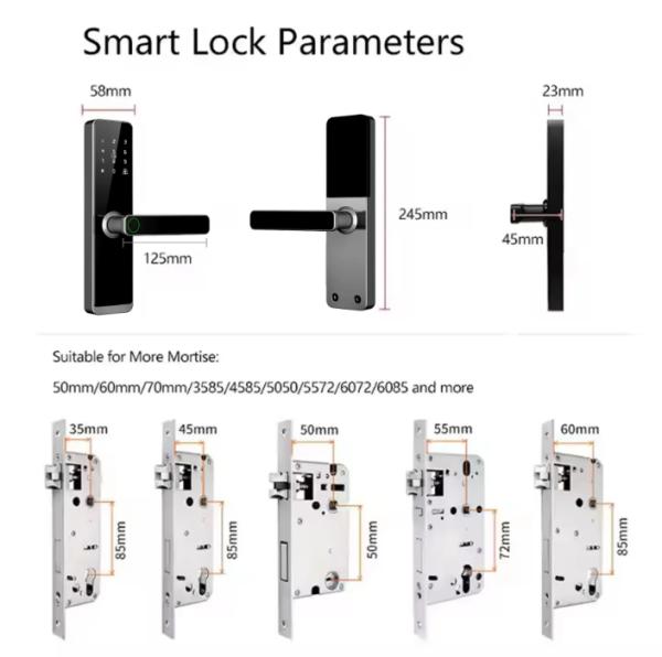 Wholesale HiOrange Smart Lock for Wood Door Home & Apartment Digital Password Fingerprint Keyless Entry Smart Door Locks