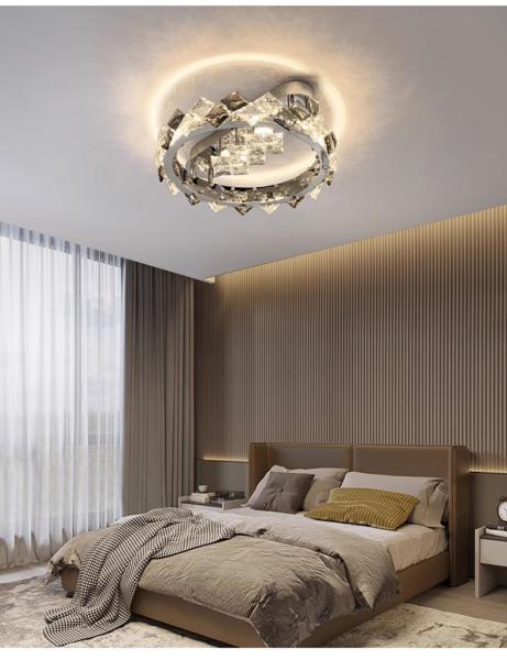 Luxury Crystal Pendant Lamps Home Decoration Bedroom Dining Living Room Round Ceiling Light(WH-CA-105)