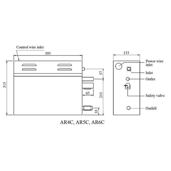 Wall-Mount Control Panel Economic Steam Generator with Stainless steel water tank