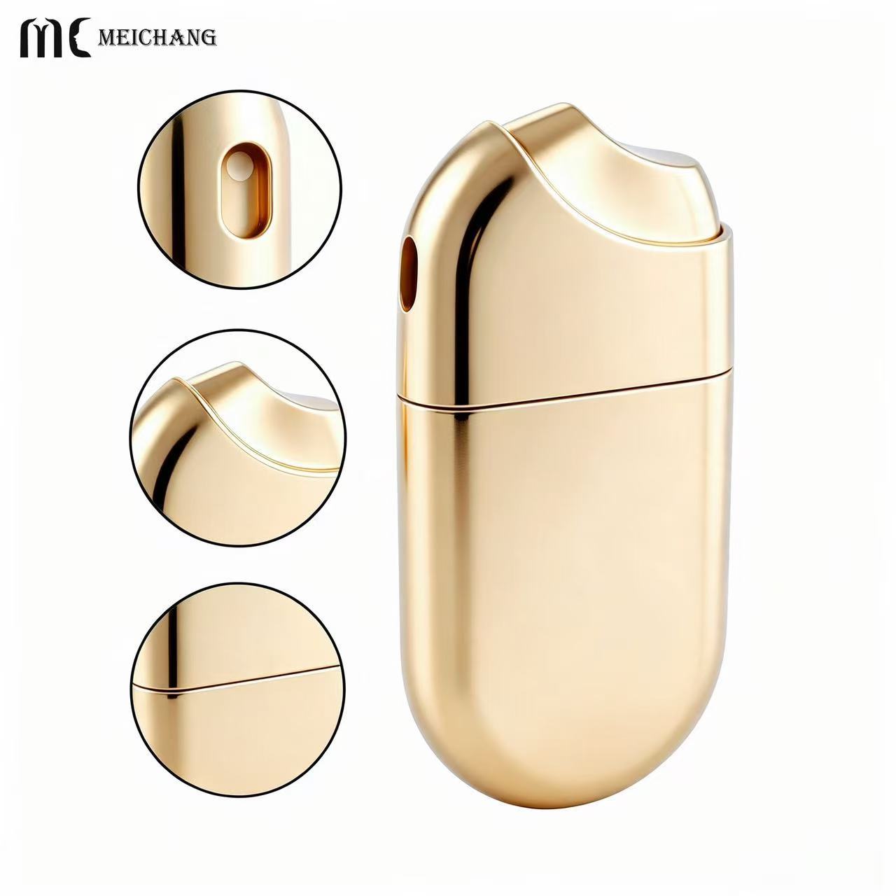 10ml, 15ml, 20ml Pebble Shaped Refillable Fine Mist Spray Bottle (MC-1211)