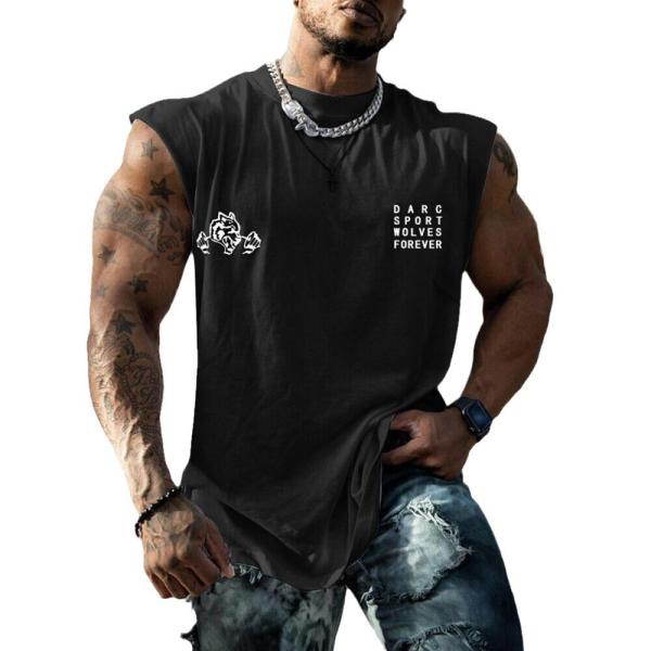 Unisex Graphic Digital Printing Gym Cut Off Sleeveless Vest XMAMLON Custom OEM RTS
