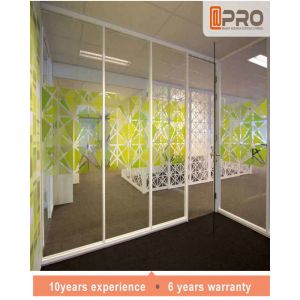 Os divisores feito-à-medida da parede do escritório dividem com tamanho personalizado de vidro moderado