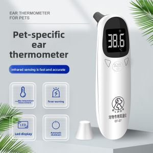 USB Rechargeable High Precision Veterinary Thermometer with Infrared Ear Measurement for Pets and Livestock