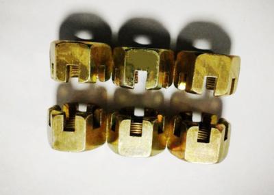 Industrial Power Generation Galvanized 20 Mm Castle Nut , M20 X 1.5 Slotted Countersunk Nut