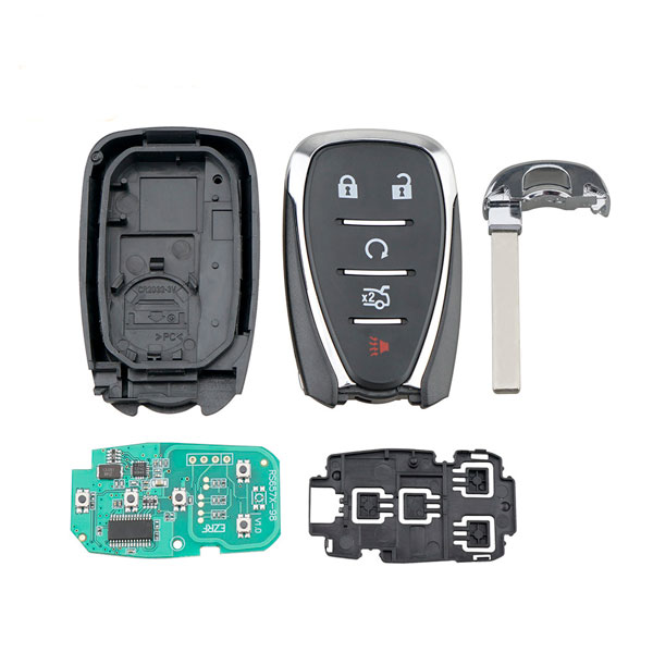 For Chevrolet Camaro Cruze Malibu Car Key Replacement 5 Buttons HYQ4EA 433Mhz Smart Keyless Entry Car