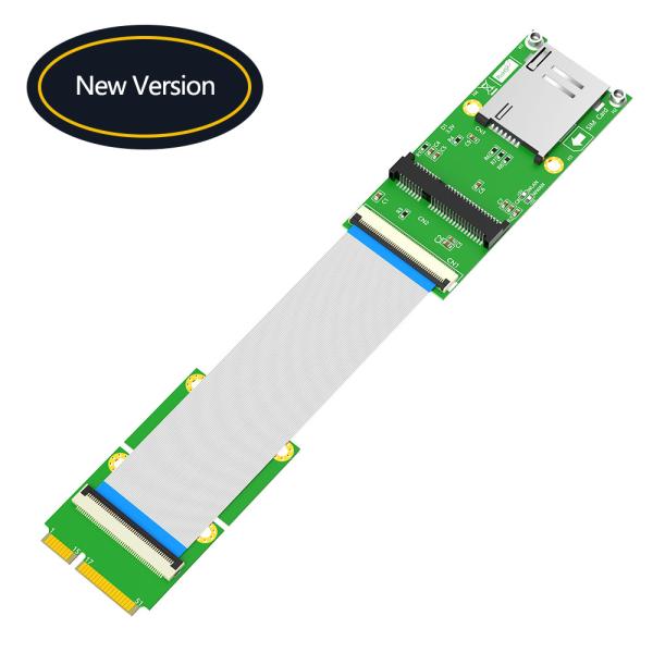 Мини PCI-E 52Pin к MPCIe беспроводной адаптерной карты с 1 SIM слот FPC кабель для тестирования Wi-Fi модуль или 3G 4G LTE WWAN модем