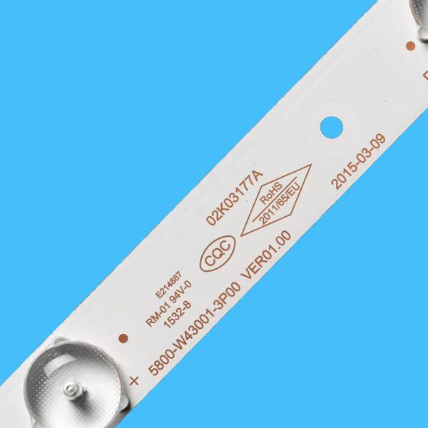 5800-W43001-3P00/5P00 Responsive Tv Backlighting RDL430WY 43E6000 43X5E 43E3500 43E5000