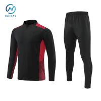 Traje de entrenamiento de fútbol personalizado con manga larga, pullover y pantalones.