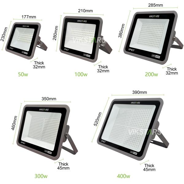 Cheap Price Led Flood Lights 50w 100w 200w 300w 400w Hot Sales IP67 Waterproof