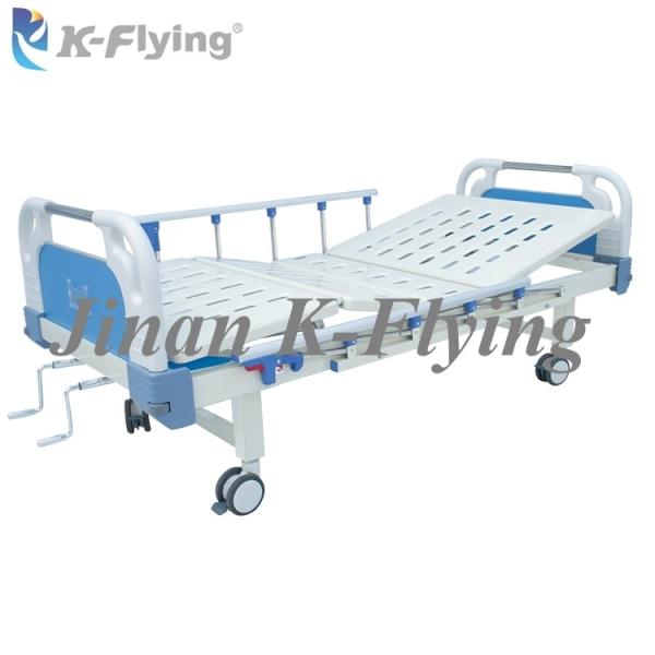 Manual Two Cranks Function ABS Head Board Hospital Care Bed