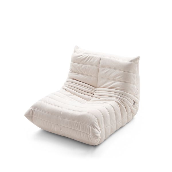 High Quality Compressed Sofa Corduroy Fabric Single Sofa Segmented Lounge Chair for Bedrooms