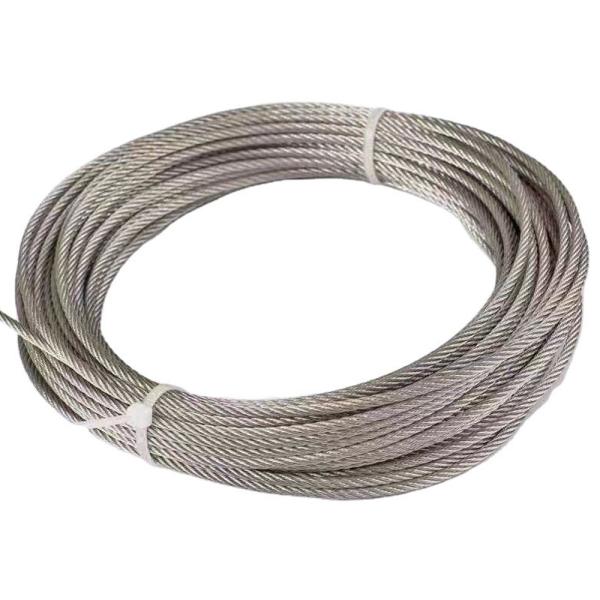 1000 Meters Length 8 X19 304/316 Stainless Steel Wire Rope Elevator Wire Rope Cable With ±1% Tolerance