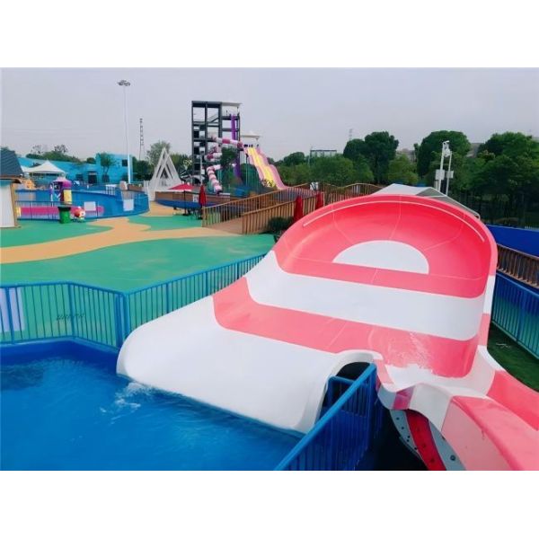 Sky Spin Stainless Steel Water Slide Impact Resistant In Aqua Park