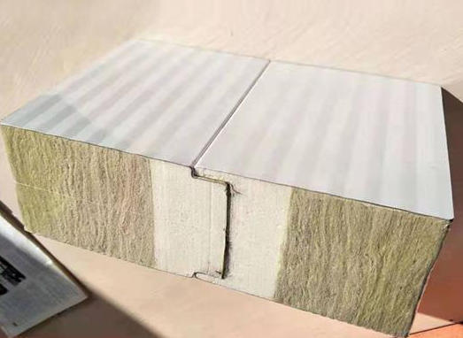 Rock Wool Sandwich Panel Fireproof Insulated Wall Roof Panel For Factory Warehouse