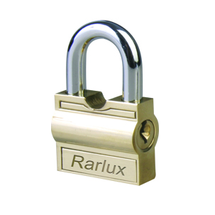 Rarlux  Solid Body Padlock Drum-shaped Side Opening Brass Padlock