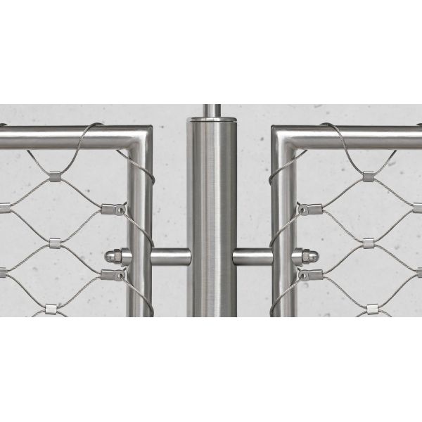 316 Stainless Steel Webnet Frames With 35mm Mesh Aperture For Skylight Safety Fall Prevention